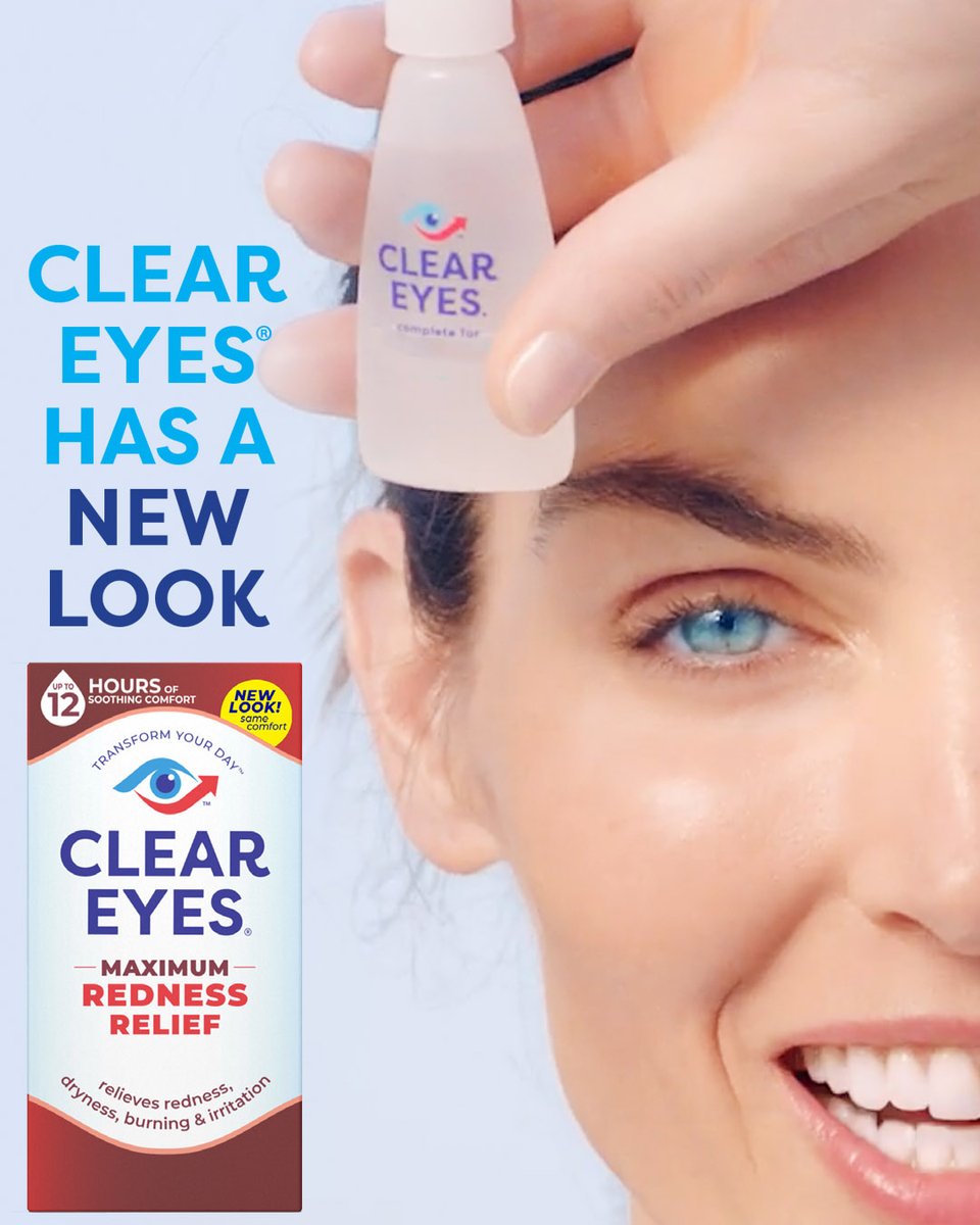 Fresh new look! Same Clear Eyes® #ClearEyes #YourEyesDeserveTheBest
