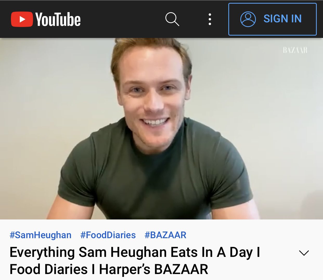 Sam heughan on twitter the wonderful people harpersbazaarus have