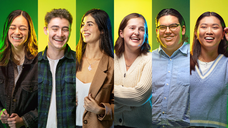 uoregon's tweet photo. From game studies to documentary journalism to brand responsibility, there’s a place for everyone to find their story in the University of Oregon School of Journalism and Communication.

Meet the students of @UOsojc! 💚💛: https://t.co/AKxlOipNw9 https://t.co/XCHgzRq5lj