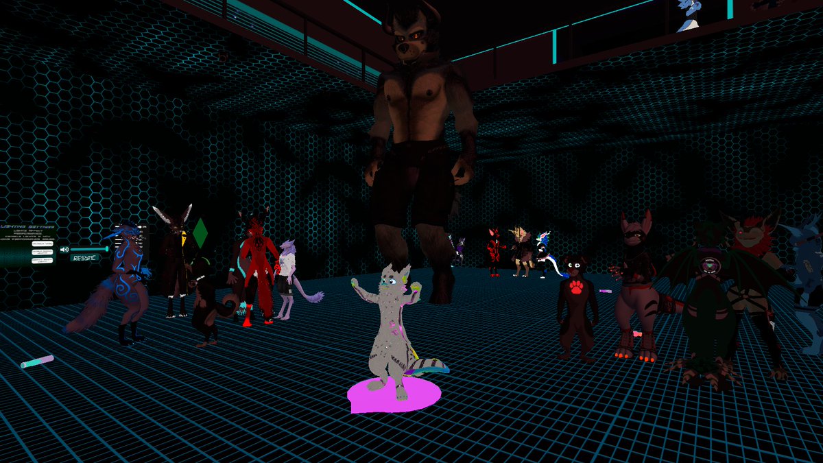 ChevronTheWolf's tweet photo. @HexFurryFest #hff4 @burutatsu knows how to party! And who says laser blasters can't make for some good party favors? https://t.co/7VLqBH5NQK
