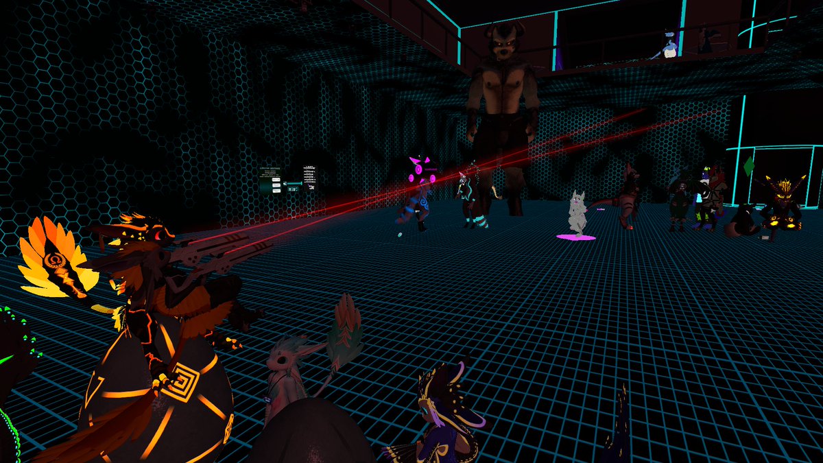 ChevronTheWolf's tweet photo. @HexFurryFest #hff4 @burutatsu knows how to party! And who says laser blasters can't make for some good party favors? https://t.co/7VLqBH5NQK