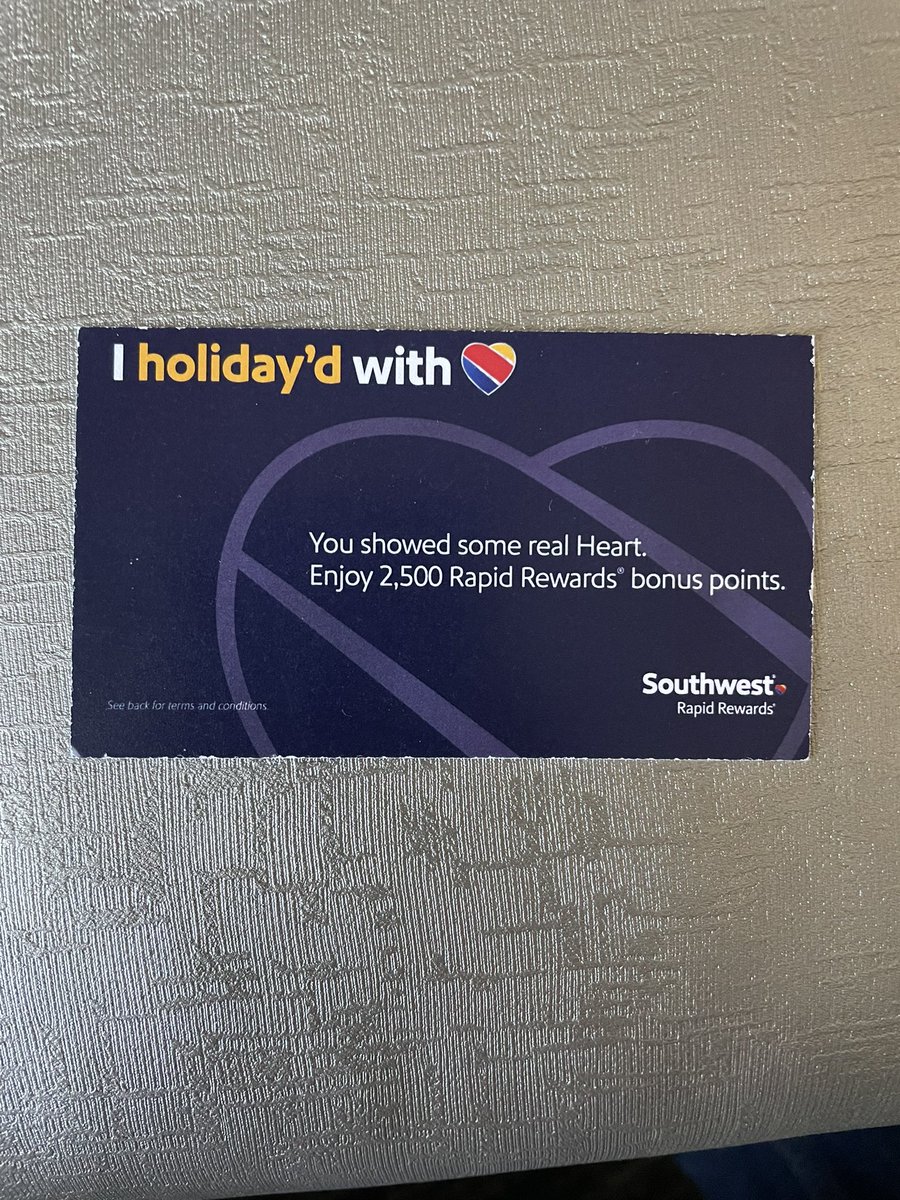 Gave up a seat to help out a mom and her children. Happy Holidays ! @SouthwestAir #HolidayWithHeart