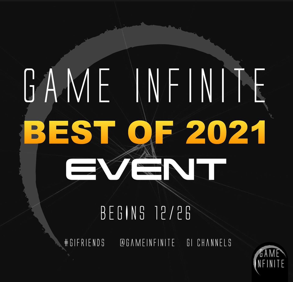 gameinfinite10's tweet photo. We are excited to announce our upcoming end of year #gameinfinite community event! #bestof2021
•
#gifriends. Expect giveaways, shoutouts, community features, polls, and more! Follow us on https://t.co/2N0lWhyK60 for everything! https://t.co/f0vDaMAjr0