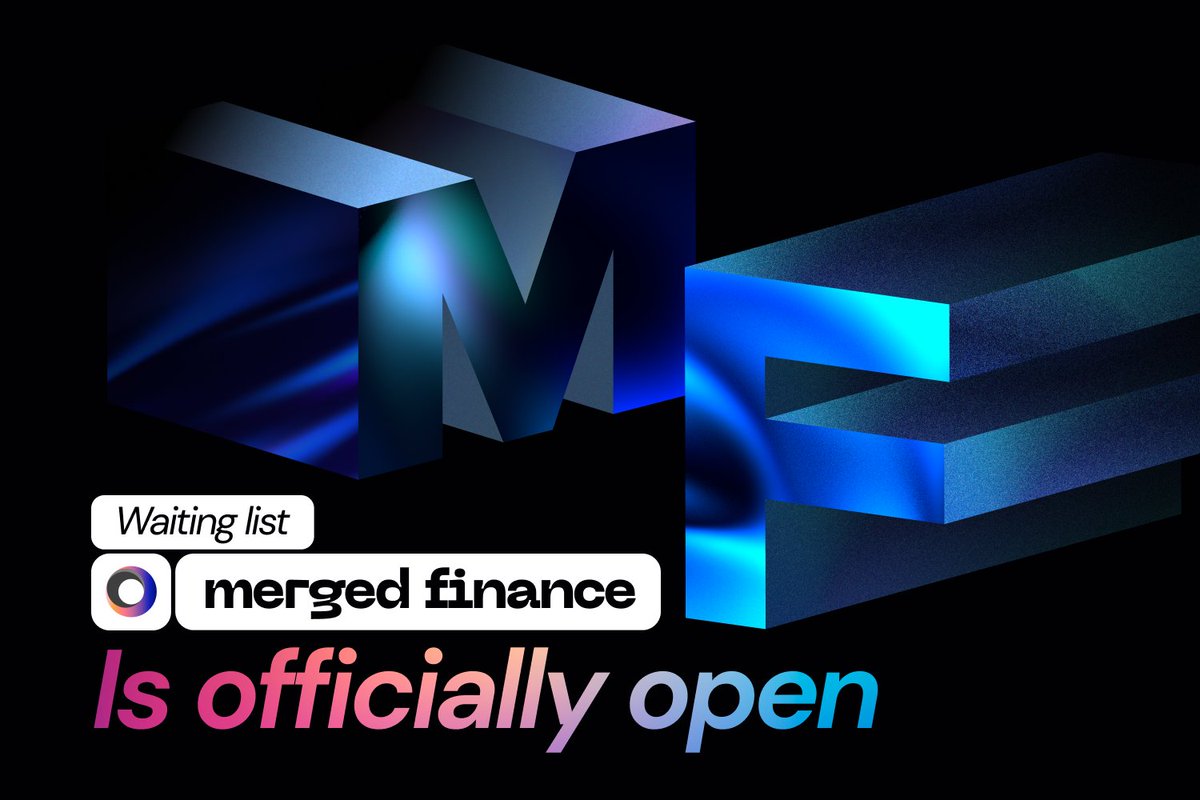 📣The Waiting list is now open

Our release is just around the corner! Join the waiting list to be among the first users of the Merged Finance protocol.

✅Join now: bit.ly/3yW1fqf

Access the finest DeFi features and enjoy the benefits of getting in early! 🚀💰