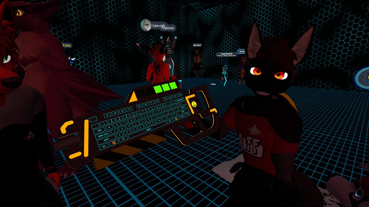 ChevronTheWolf's tweet photo. @HexFurryFest #hff4 And there was much raving, and drinking, and more drinking, and @FexDaFox has some interesting toys! @ScalieBloke https://t.co/nisDlts5Px