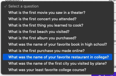 angilly's tweet photo. I literally cannot answer any of these security questions from @etrade.

Like if you can't either. Quote retweet with an answer if you can. https://t.co/xbs8R9pUvh