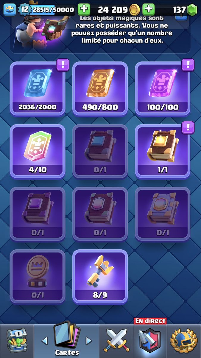 EudeLequerre's tweet photo. Vente compte clash royale 5€, 

Bonjour je vend mon compte Clash royale, 5600 trophées, Combattant3

⚠️ME MP si intéressé ! https://t.co/e7JBDBlZTC