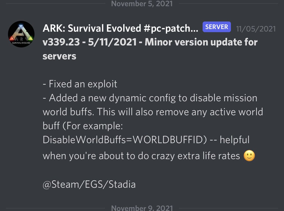 ArkPs5's tweet photo. @NotDollie Can you elaborate at all on how to use this config? Where does it go? What are the mission ID’s? Etc…

Wanna turn off the breeding buffs do they don’t mess stuff up but it won’t work. 

Thanks, and happy holidays! https://t.co/vJP7JstDKH