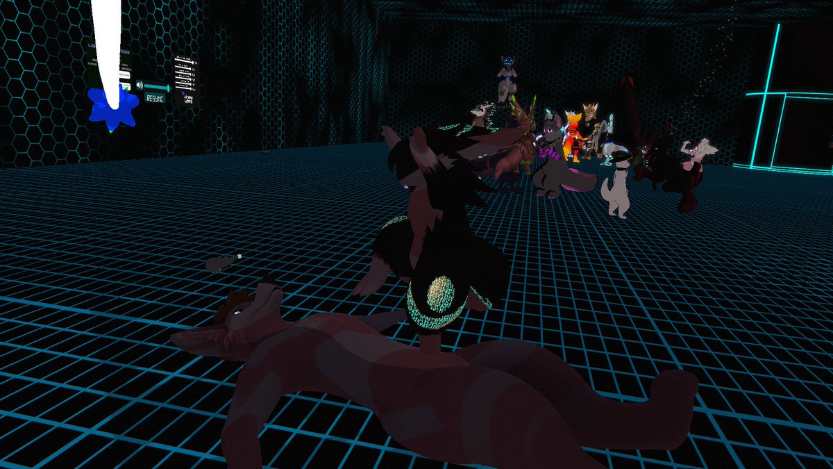 ChevronTheWolf's tweet photo. @HexFurryFest #hff4 @Vox_Draconis booped me too hard! XD https://t.co/KAfsqUGOdY