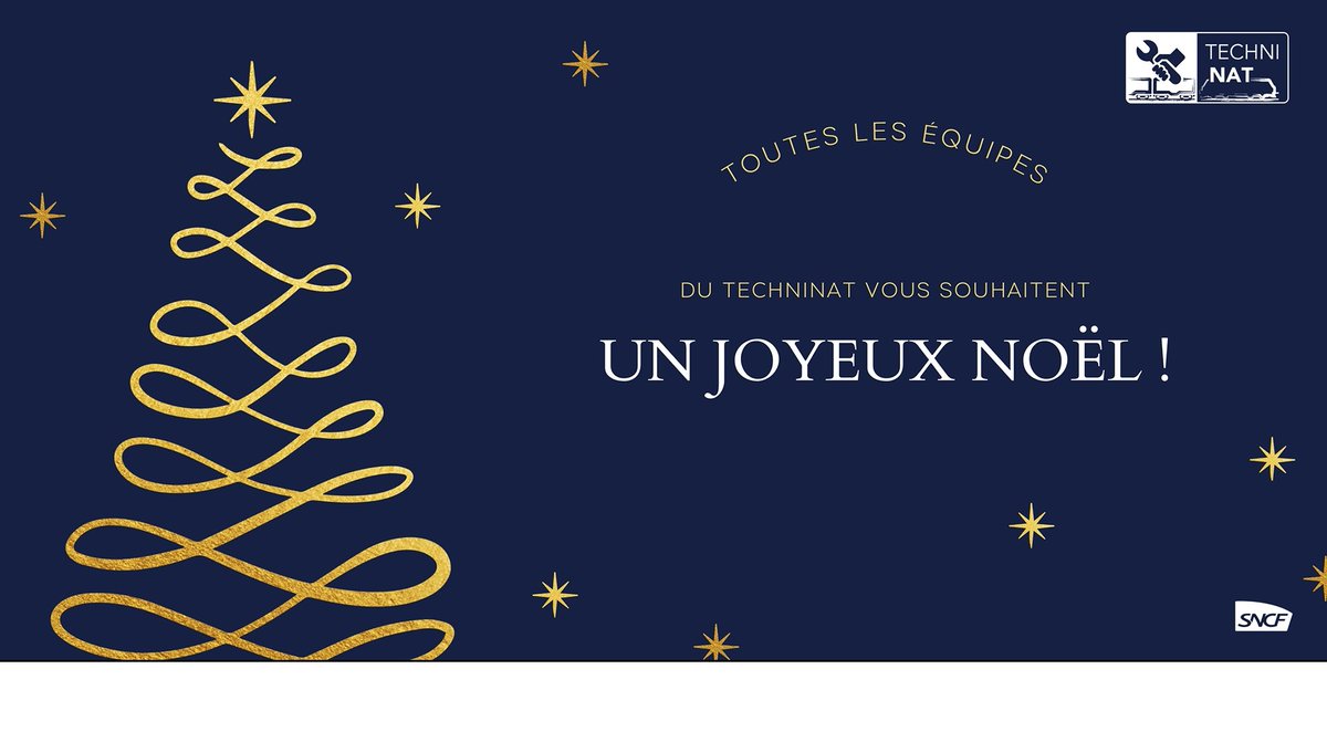 techninat's tweet photo. Ne vous souhaitons de passer un excellent Noël, entourés de vos proches !

#PourNousTous 
#SNCF 
#maintenance #ferroviaire https://t.co/Ol3GNzrOUD