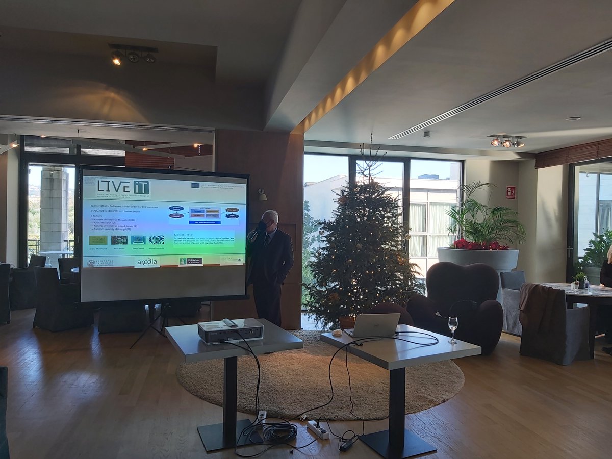 iMedPhysAUTH's tweet photo. In the frames of @LiveIT_proj, our Lab held, yesterday, a #cocreation workshop with #researchers & #developers of cluster projects, to collect feedback and suggestions on the implementation of the #LiveIT #OpenToolkit for #PwCD. Many thanks to all for your contributions! @bamidis https://t.co/p62ZP54PTO