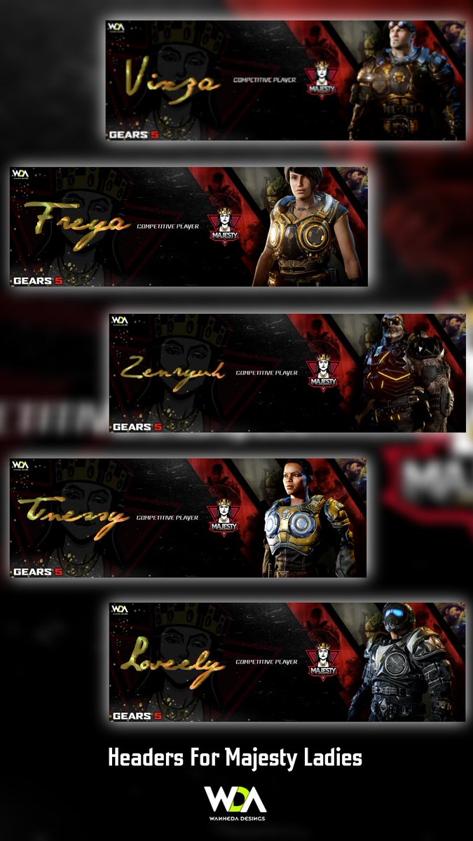 Headers para las bellas Majesty