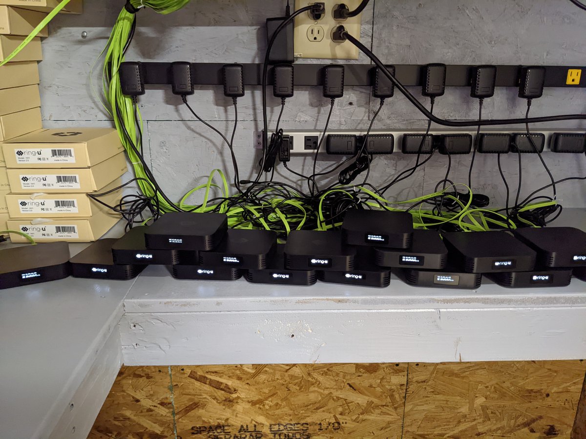 Burning in 16-20 at a time, these things are fast. ARM CPU's for the win!