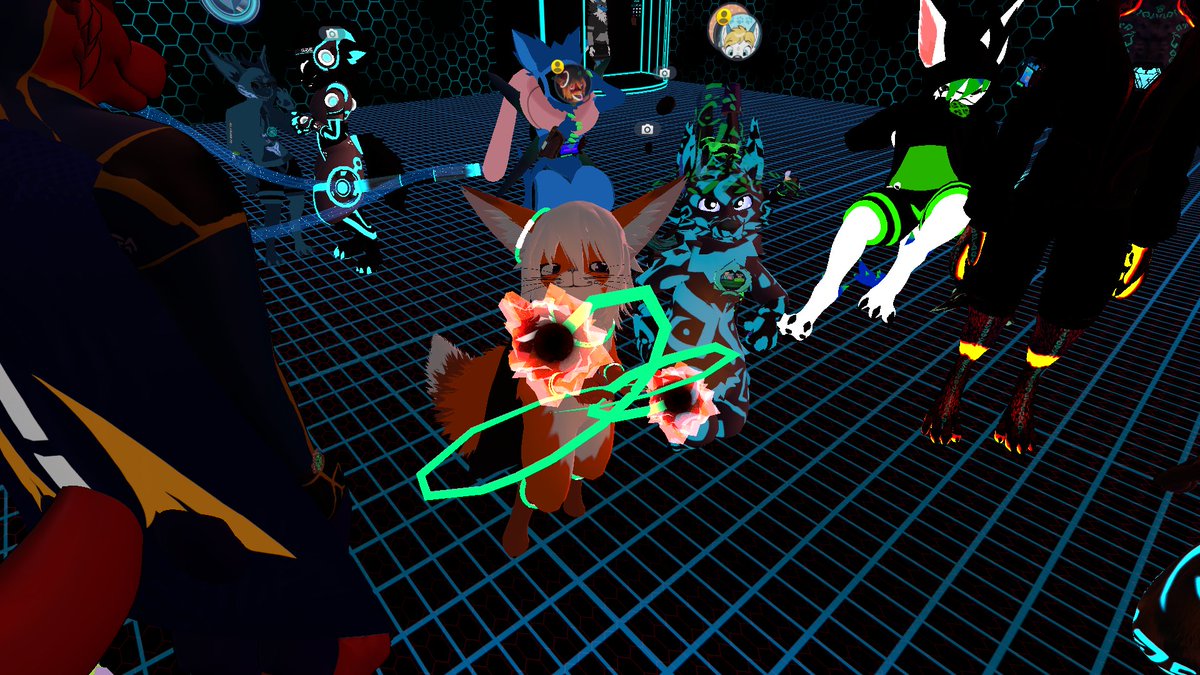 ChevronTheWolf's tweet photo. @HexFurryFest #hff4 @RoxyTheReee showing his glowstick orb fireball skills! @Beatfox @tekcastpork @Omgitburns @thorinair_music https://t.co/D9w9h5tmkA