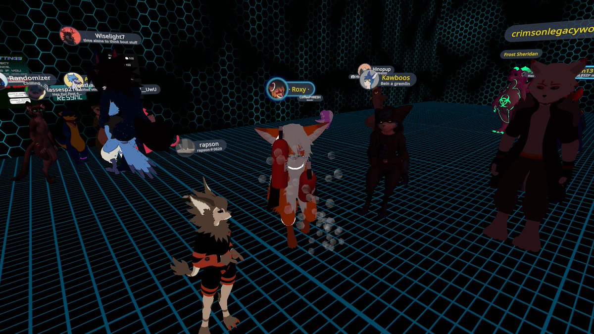 ChevronTheWolf's tweet photo. @HexFurryFest #hff4 @RoxyTheReee showing his glowstick orb fireball skills! @Beatfox @tekcastpork @Omgitburns @thorinair_music https://t.co/D9w9h5tmkA