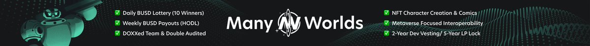 manyworldstoken's tweet photo. We've got our BSC Scan banners created and ready to go. We're in the process of going live with these!

Let us know what you guys think 🎉

@binance 
#ManyWorlds #Metaverse #Binance #BSC https://t.co/WEzjRhwYQd
