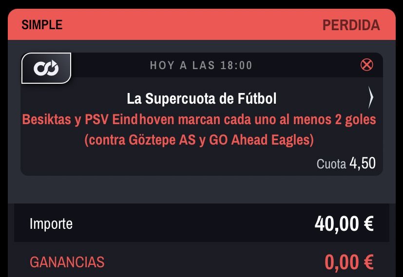Zmentalol's tweet photo. @Vgermainbetting @WinamaxSport @WinamaxDeportes @WinamaxDeportes @Winamax_Espana 
@WinamaxSport 
@Winamax 

PONÉIS CLARAMENTE BESIKTAS Y PSB MARCAN CADA UNO 2 GOLES EN SUS RESPECTIVOS PARTIDOS 
Y los marcaron y lo dais como pérdida ? https://t.co/7O9W5qQLm1