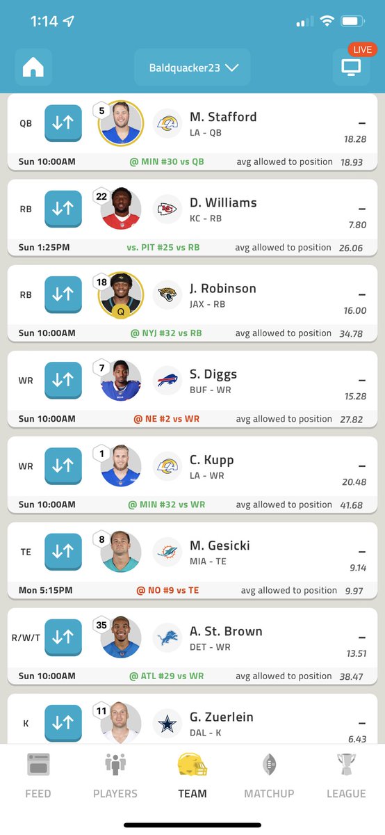 PnWballer's tweet photo. @NFLFantasy @nflnetwork I won last year and one more victory I could have King Henry back 🤑. Any advice helps @NFLFantasy @nflnetwork https://t.co/ytZ59Ede8m