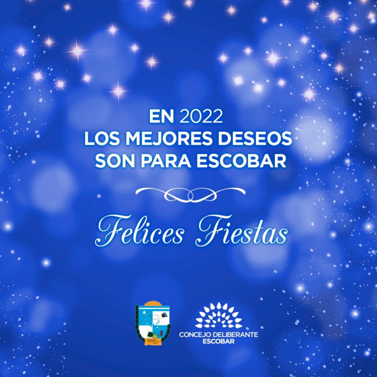 EscobarHCD's tweet photo. Tenemos la convicción que el 2022 nos permitirá seguir construyendo lo mejor para Escobar y confiamos que así va a  ocurrir porque trabajaremos cada día para que eso sea posible.

¡Feliz Navidad y Feliz Año Nuevo!

#HCDEscobar #EscobarTeDaCadaDíaMás https://t.co/NEljNuA80F