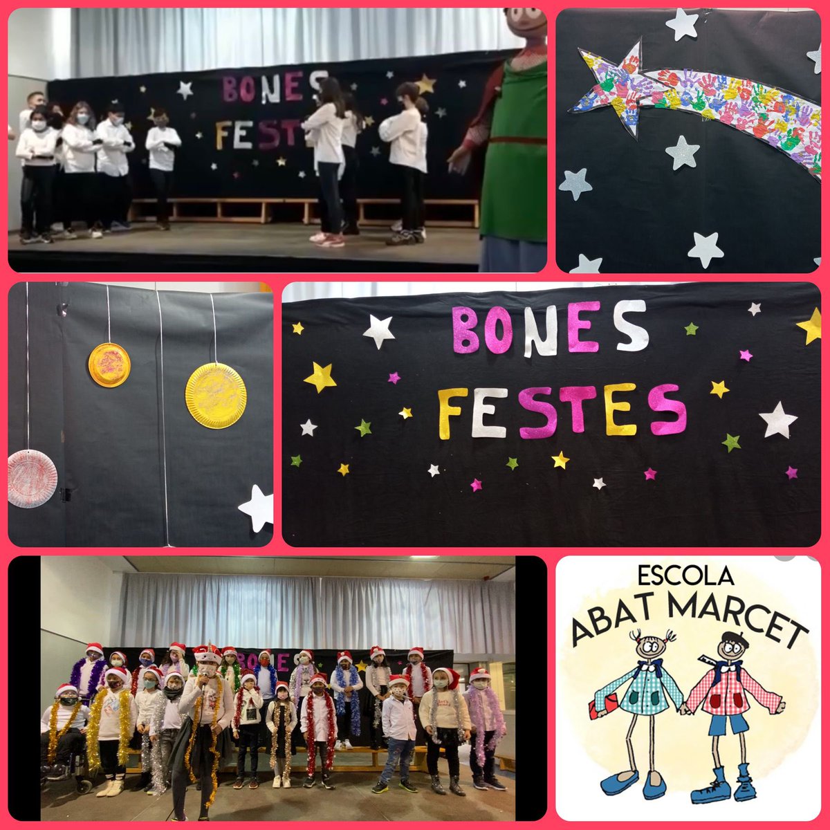 EscAbatMarcet's tweet photo. Nadales que hem estat assajant per tal de poder continuar aquesra activitat que forma una de les tradicions de l’escola. Bones Festes i un saludable i leliç 2022🎄‼️ https://t.co/ZUKDm0SlSQ