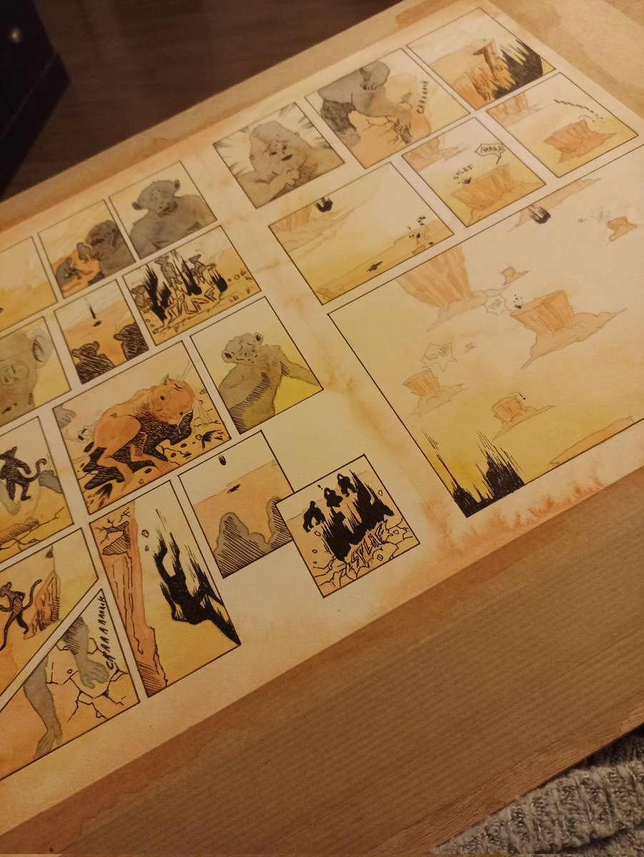 Weiss_TheWhite's tweet photo. Biggest homework of the hollydays done! I'm quite happy with the result, could be better but i'm satisfied for now lol 
I used watercolors and China ink :) https://t.co/uv9Yz0wljA