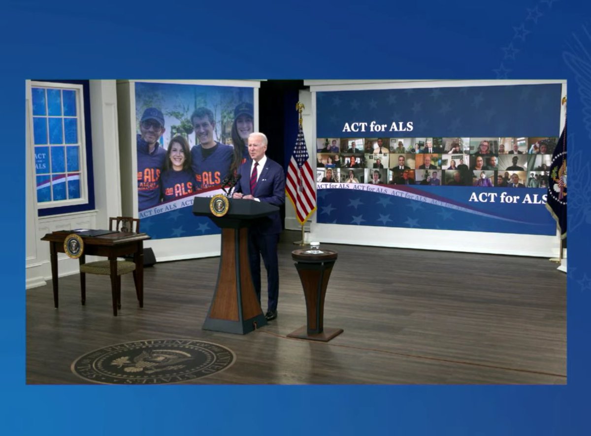 RepMikeQuigley's tweet photo. It's official—Act for ALS is law! I will never forget this moment, and I know that every person who fought tirelessly for this day to happen won't forget it either. 

We did it. Now, let's find a cure. https://t.co/ySElLtzIO4