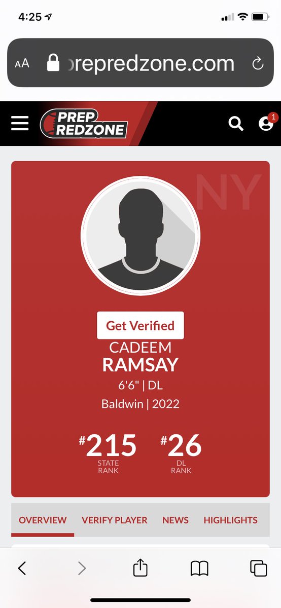Congrats to Cadeem Ramsay on being ranked in NYS!