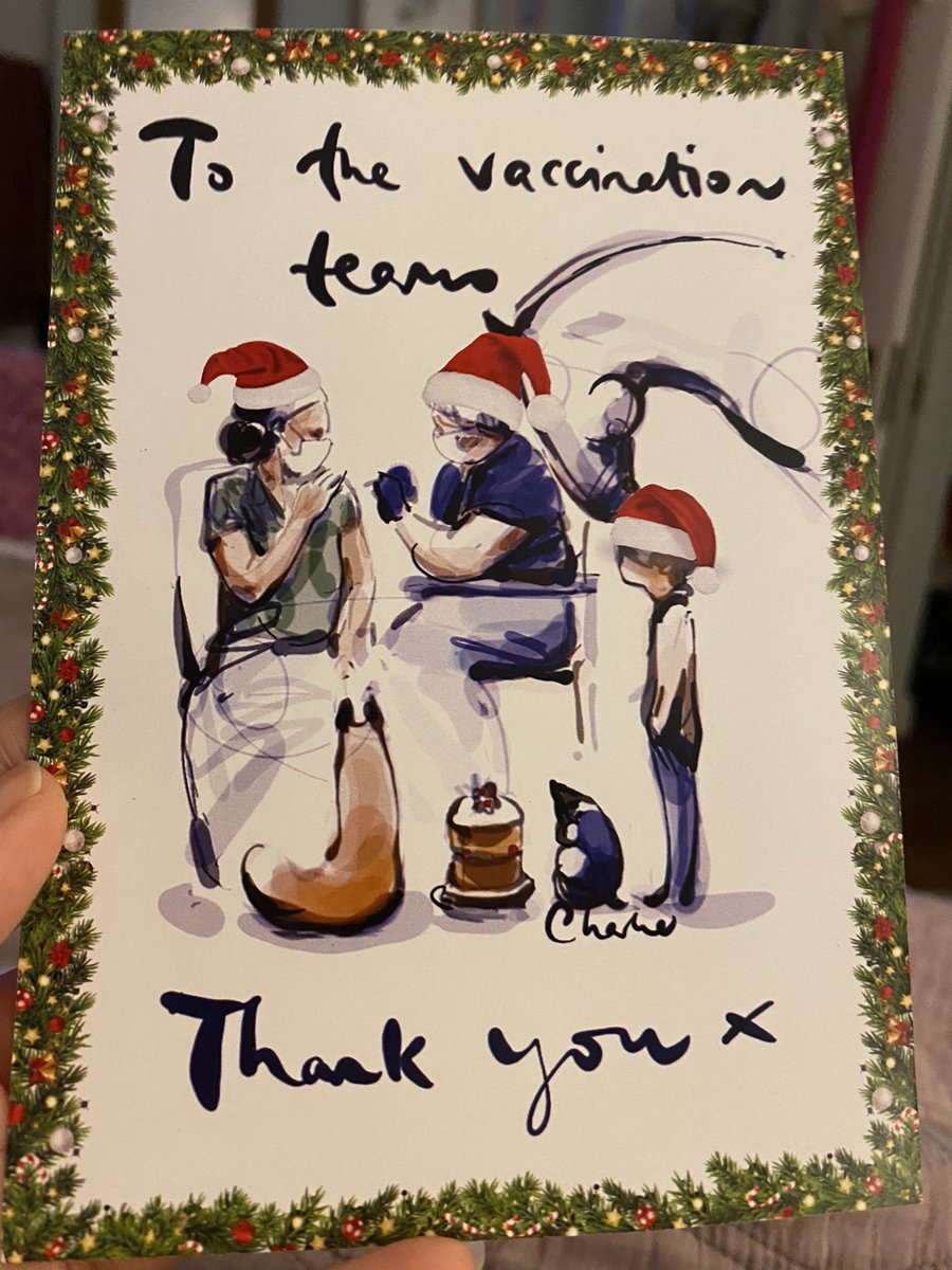 The nicest card, made me feel very proud to know im helping in a small way. Thanks <a href="/charliemackesy/">charlie mackesy</a> and happy Christmas to you ❤️🎄