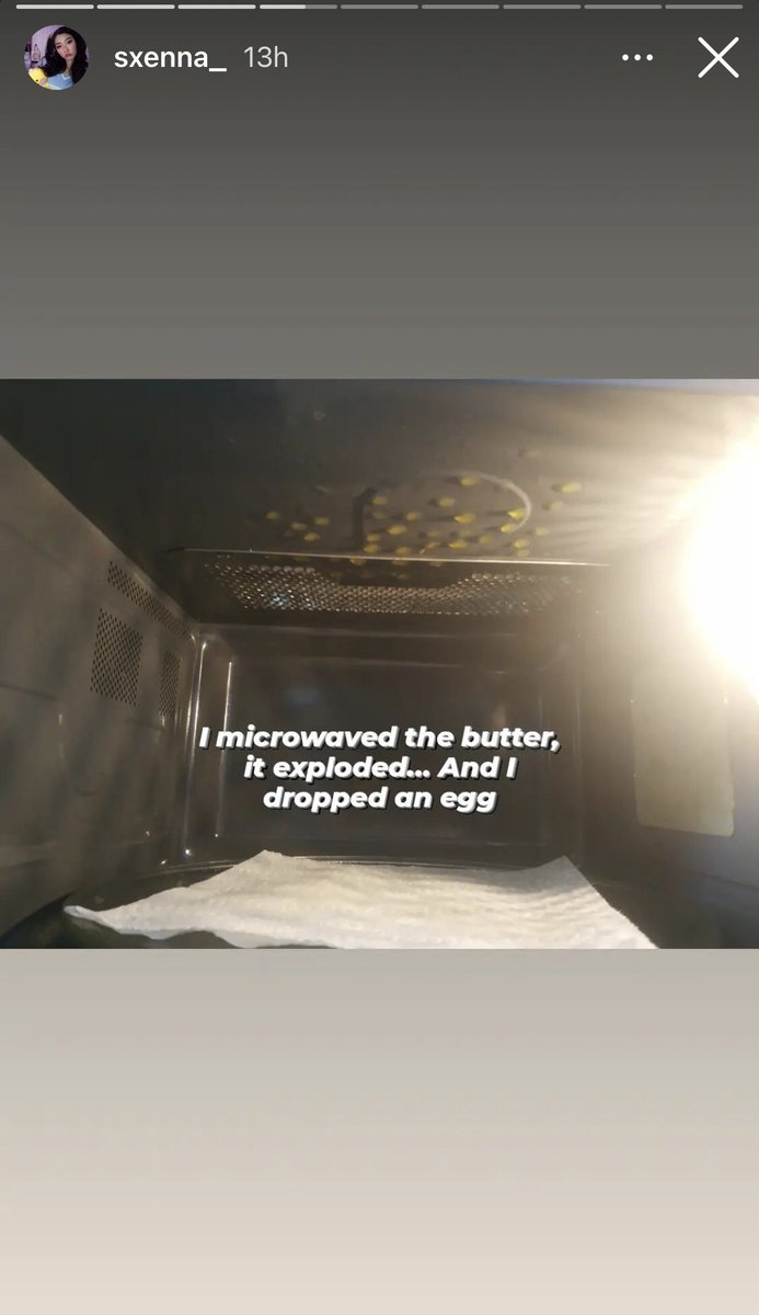 NickNotNich's tweet photo. alright, at least i didn’t explode the butter… @Sxenna_ https://t.co/6Mh3x6aHmf