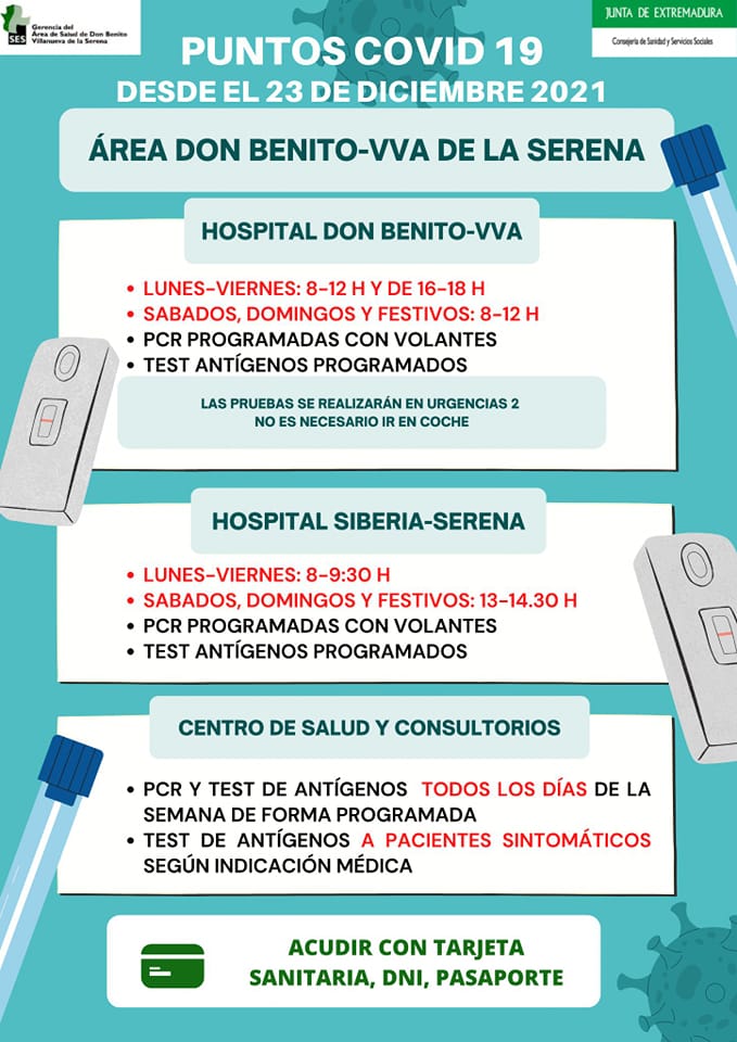 COPEDBVVA's tweet photo. Se vuelven a activar los puntos covid en el Área Sanitaria Don Benito-Villanueva - COPE DON BENITO-VILLANUEVA https://t.co/7dRmuIbzlD https://t.co/p2CC92zgWr