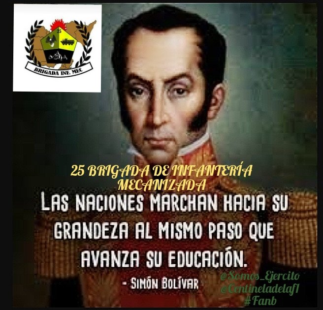 centineladelaf1's tweet photo. #23Dic||#25BrinfMec||#BuenasTardes||#PensamientoBolivariano de nuestro Padre de la Patria Grande Libertador  Simón Bolívar
#EjercitoBicentenario 
@somos_ejercito
@centineladelaf1
#fanbendefensadeladignidad
#Fanb
#Vacunate 
#ReconciliaciónYPaz
#TodosContraLaCovid https://t.co/myLXsJMxcW