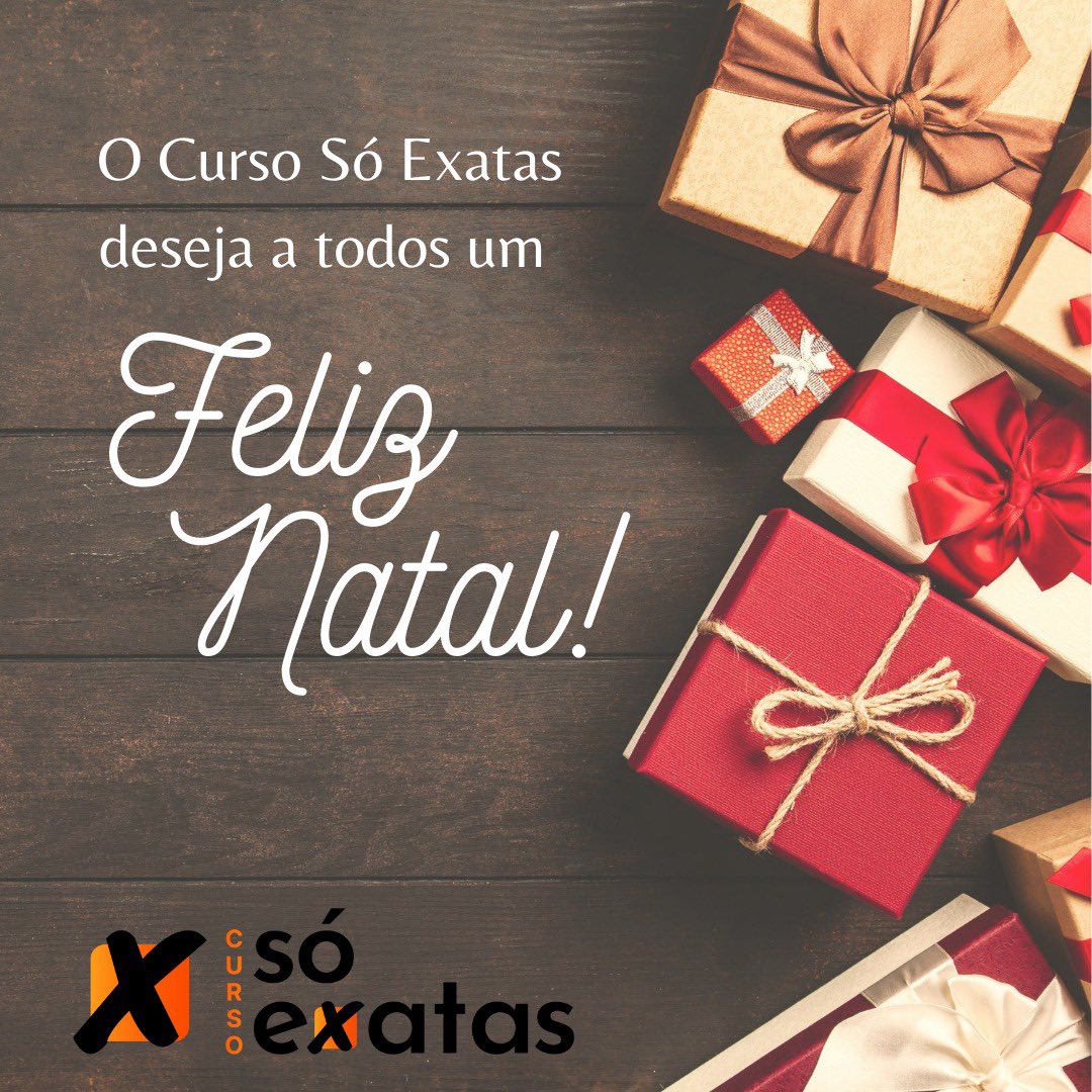 so_exatas's tweet photo. Nós, do Curso Só Exatas, desejamos um Feliz Natal, com muita paz e saúde a todos! 🌲🎅🏼 https://t.co/qroCPxdMMv