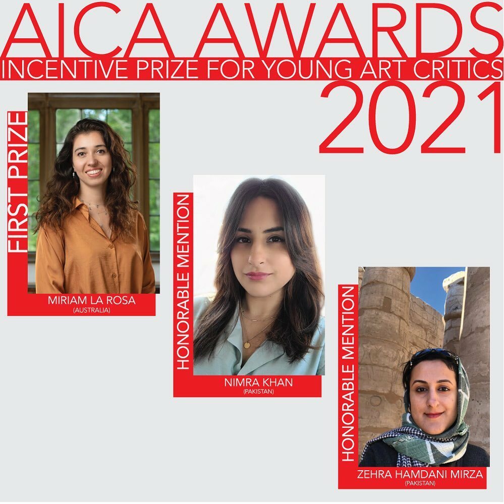 AICA International announces the recipients of the AICA Awards: Incentive Prize for Young Art Critics 2021

FIRST PRIZE: Miriam La Rosa (Australia)
Essay: A Guest on the Edge: Manifesta and the Quest for European Unity and Solidarity

—

HONORABLE MENTIO… instagr.am/p/CX1zkkCFVmN/