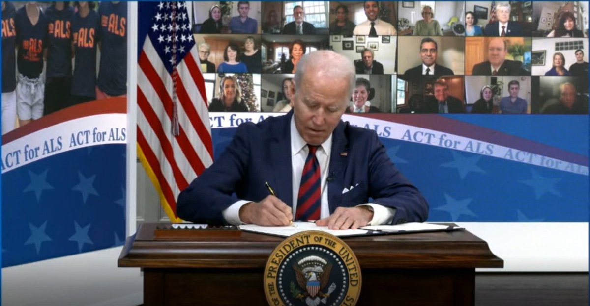 Today, <a href="/POTUS/">President Donald J. Trump</a> signed #ACTforALS into law, bringing hope to thousands just in time for the holidays. Many of you are a part of this, advocating for this bill to your respective representatives. Thank you from the bottom of my heart. Look what we accomplished! How cool is that!! 💪