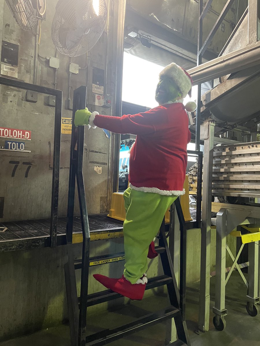 The Guerrinch visits OKC Preload to help, but is trained the safe way to Lift/Lower packages and to use ladders correctly!