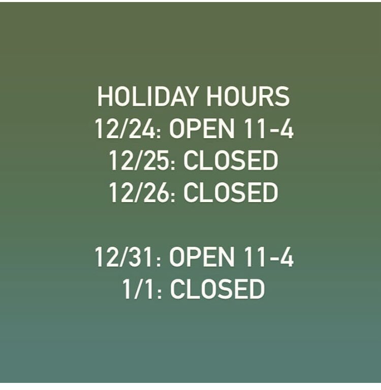 We’re home stretching it here at the Garden. Today we’re open till 6.