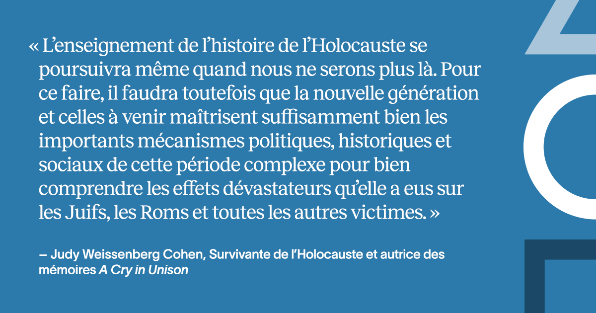 AzrieliMemoirs's tweet photo. Judy Weissenberg Cohen, autrice de A Cry in Unison , est une conférencière engagée et une activiste. Après avoir confronté des néonazis, elle se promet d’agir pour combattre le négationnisme. Judy commence ainsi à prendre la parole et fonde le site Web Women and the #Holocaust. https://t.co/vwYPfYbTmd