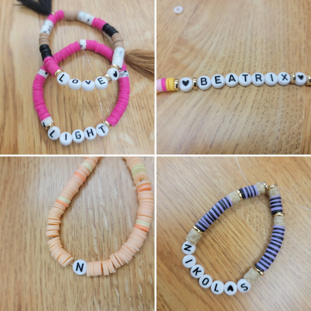 Harriton_HS's tweet photo. Ss created #NameBracelets for themselves & as gifts for the holiday season! 🎁 Some Ss chose their name while others chose special words. Ss reflected on the past and made goals for the future while choosing words for 2021 and 2022. ❤ #HHS #HHSRams #RamPride #HHSWinterWellness https://t.co/sJitJNEeyO