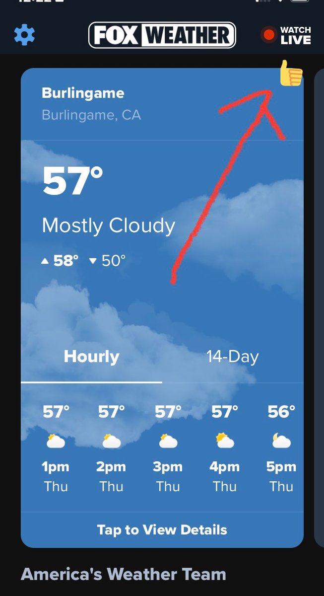 The *already* amazing <a href="/foxweather/">FOX Weather</a> app (ht <a href="/AmyFreeze/">AMY FREEZE</a>!) just transformed their UX by … … updating that Watch Live button! Sharp! #FutureOfTV #FAST 💥📺🙌