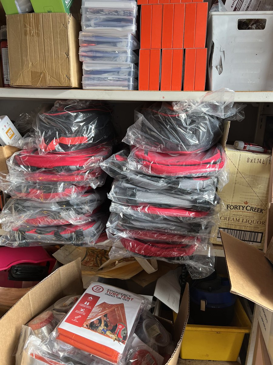 EarthquakeKitca's tweet photo. Massive resupply has arrived.  We are building kits as fast as possible and should have all back orders delivered by Jan 7, with most arriving this week or next.  We thank everyone for their patience as we’ve dealt with a huge rise in demand following the floods and little quake. https://t.co/rEItQzvPuR