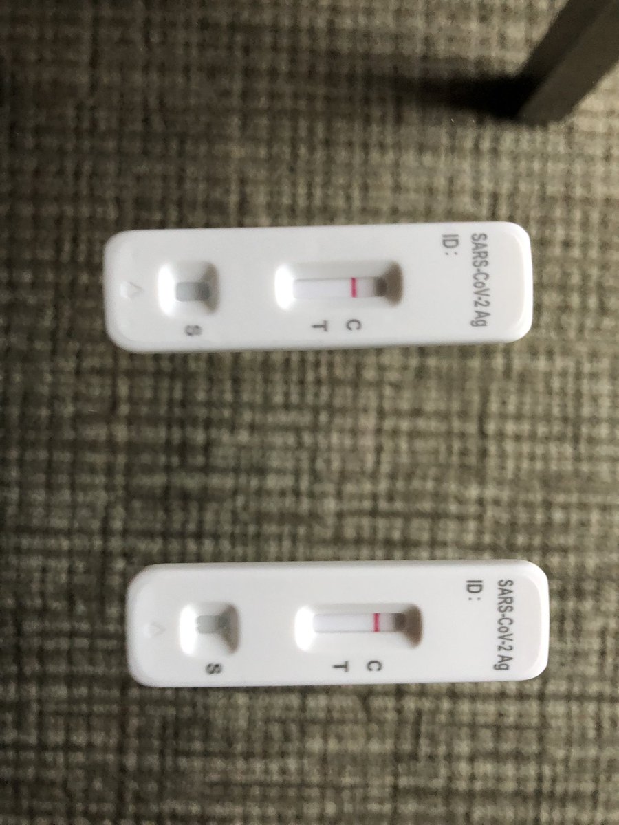 KevinStandlee's tweet photo. We were able to pick up a pair of COVID test kits in Chicago. Still testing negative even after having been in the same room with someone who has come up positive after #DisConIII. Will test again when we get to New Orleans. https://t.co/DnFJxGzIVl