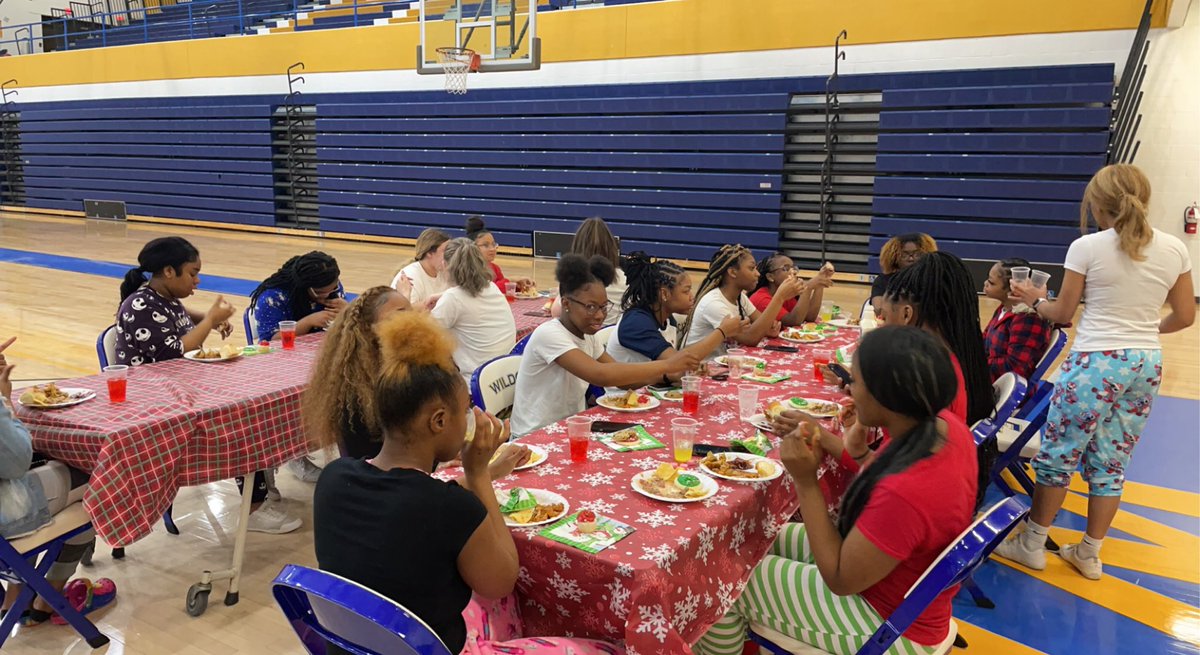 FabSheka's tweet photo. “Christmas Cheer” was a success! I couldn’t celebrate Christmas without celebrating with my cheer babies! #BulldogsCheer #WildcatsCheer #HolidaySpirit 💙🤍💛 @EJH_BULLDOGS @FCPSchoolsTN @fayettewarehigh @EJHSBulldogCtry https://t.co/yhYjto1iPY