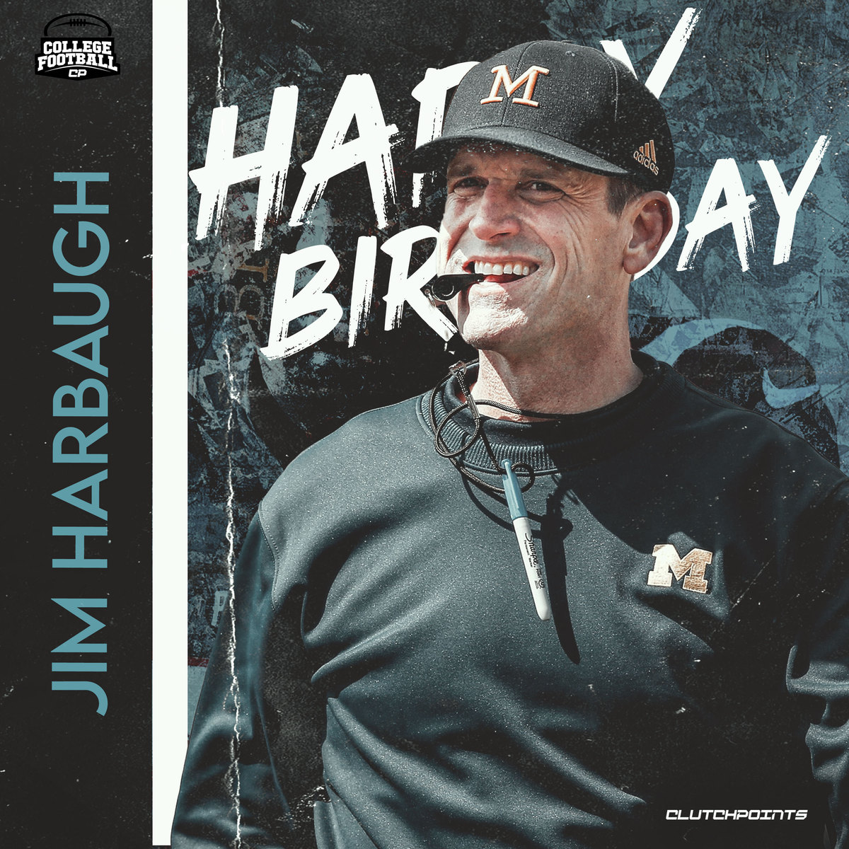 Happy 58th birthday, Jim Harbaugh! 