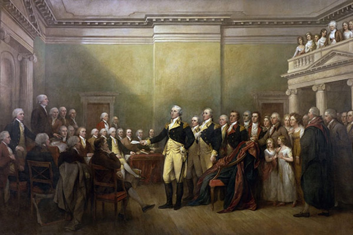 craigbrucesmith's tweet photo. 1. Today marks the anniversary of perhaps the most important date in US history. #OTD in 1783, General #GeorgeWashington surrendered his commission to #Congress. In doing so, he preserved civilian supremacy and preserved the ideals of the #AmericanRevolution. https://t.co/Oseisr7a5E