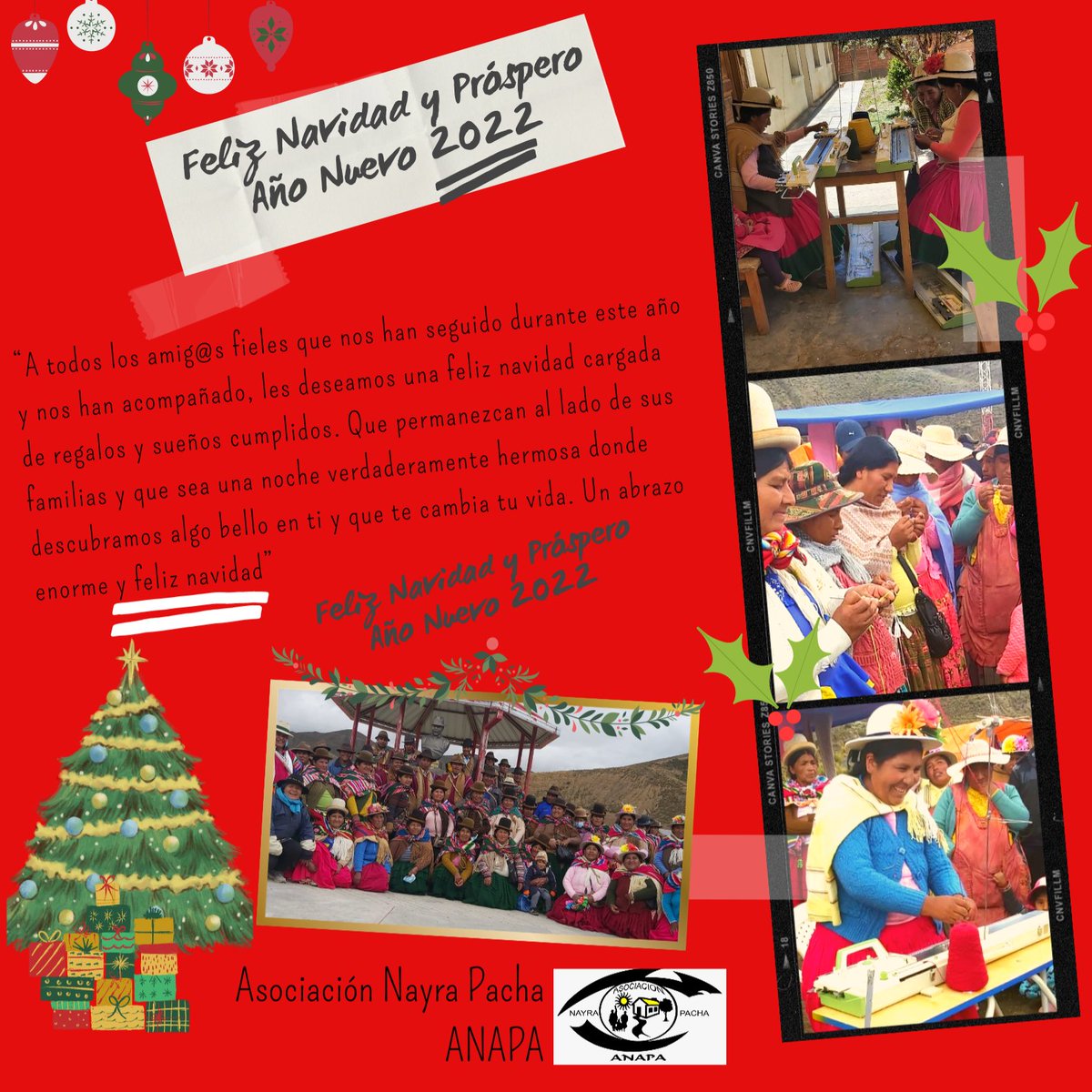 A todos los amigos y amigas ANAPA, les desea Felices Fiestas de fin año y que el nuevo año 2022 kos traiga nuevas esperanzas.