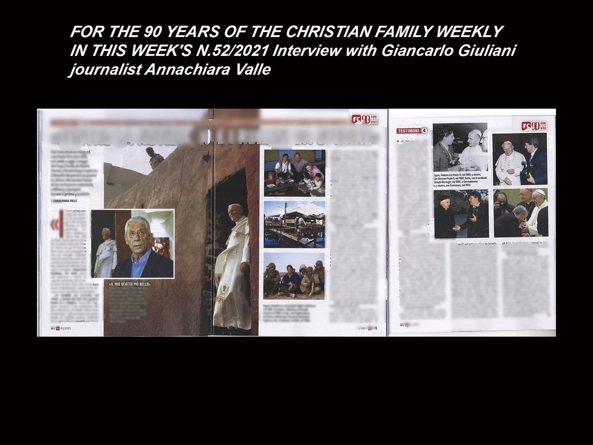 CppPress's tweet image. FOR THE 90 YEARS OF THE CHRISTIAN FAMILY WEEKLY IN THIS WEEK&apos;S N.52/2021 Interview with Giancarlo Giuliani journalist Annachiara Valle
#giancarlogiuliani
#famigliacristiana
#catholic 
#weekly