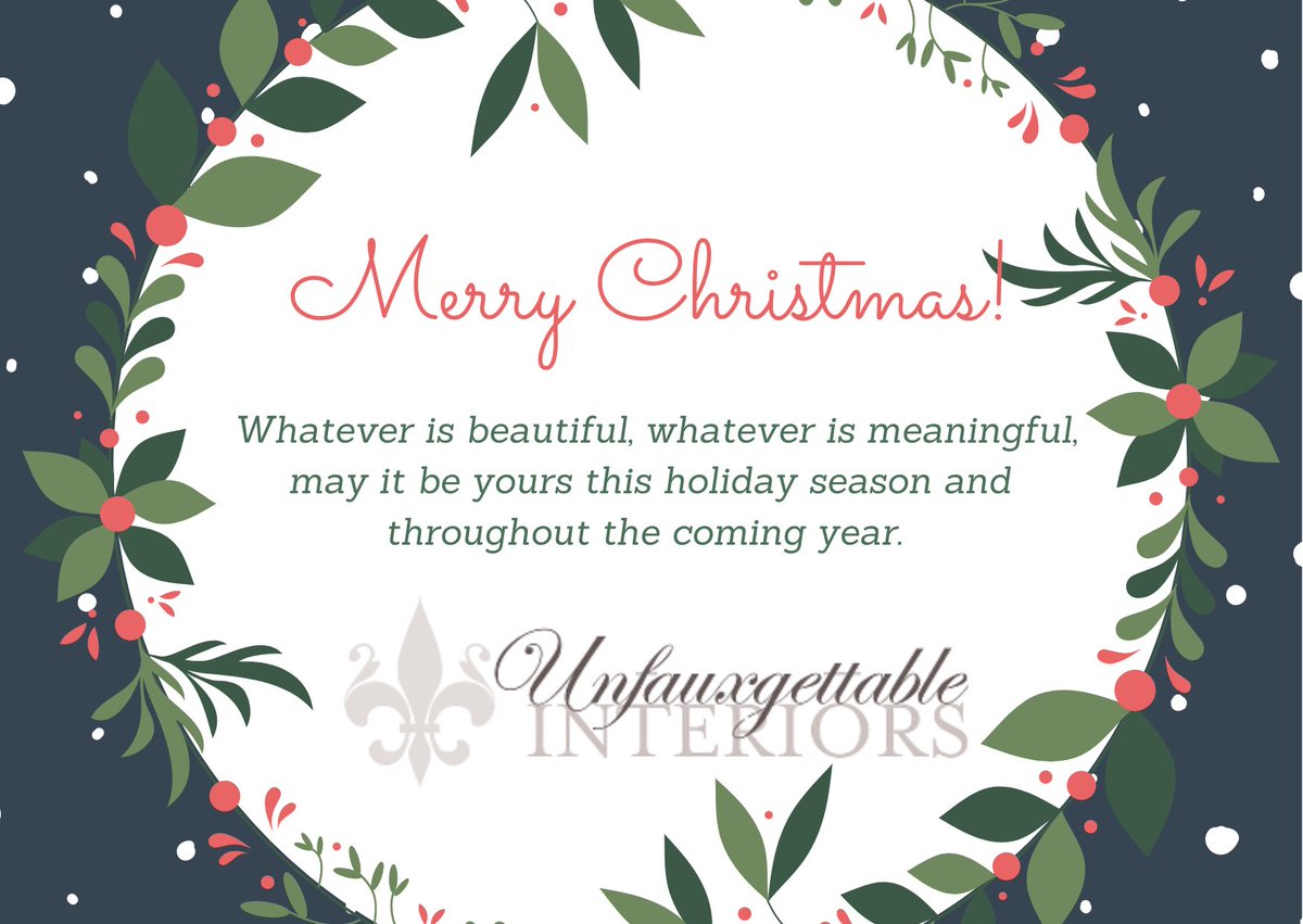 Unfauxgettable's tweet photo. Happy Holidays! 🏡🎄🏡 https://t.co/a596VhkJoZ