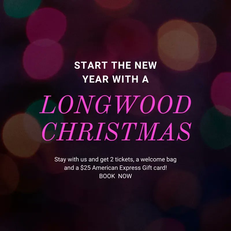 Hotel Warner (@hotelwarner) on Twitter photo Didn’t have time to do everything you wanted BEFORE Christmas? There’s still time to check out <a href="/longwoodgardens/">Longwood Gardens</a> Christmas!
Take advantage of our Longwood Package: Includes 2 tickets, a welcome bag & a $25 AMEX gift card!
BOOK NOW before this promo ends
@brandywinevalley Didn’t have time to do everything you wanted BEFORE Christmas? There’s still time to check out <a href="/longwoodgardens/">Longwood Gardens</a> Christmas!
Take advantage of our Longwood Package: Includes 2 tickets, a welcome bag & a $25 AMEX gift card!
BOOK NOW before this promo ends
@brandywinevalley