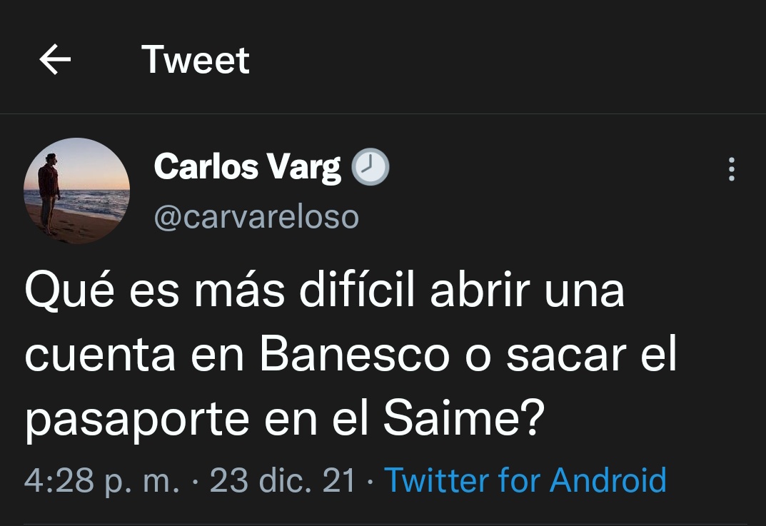 estendenciavzl's tweet photo. "Banesco" es tendencia por las respuestas a este tweet de @carvareloso https://t.co/cihLrD87PE