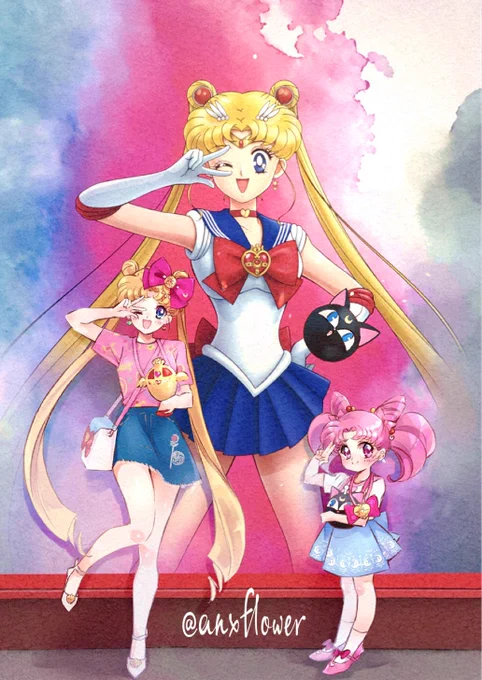 #過去絵を投げて絵を描いた気になろうキャンペーン 
 #セラムンイラスト部 
 #SailorMoon 

描いた順番を古い順から並び替えてみよう8
これはわかりやすい😊 